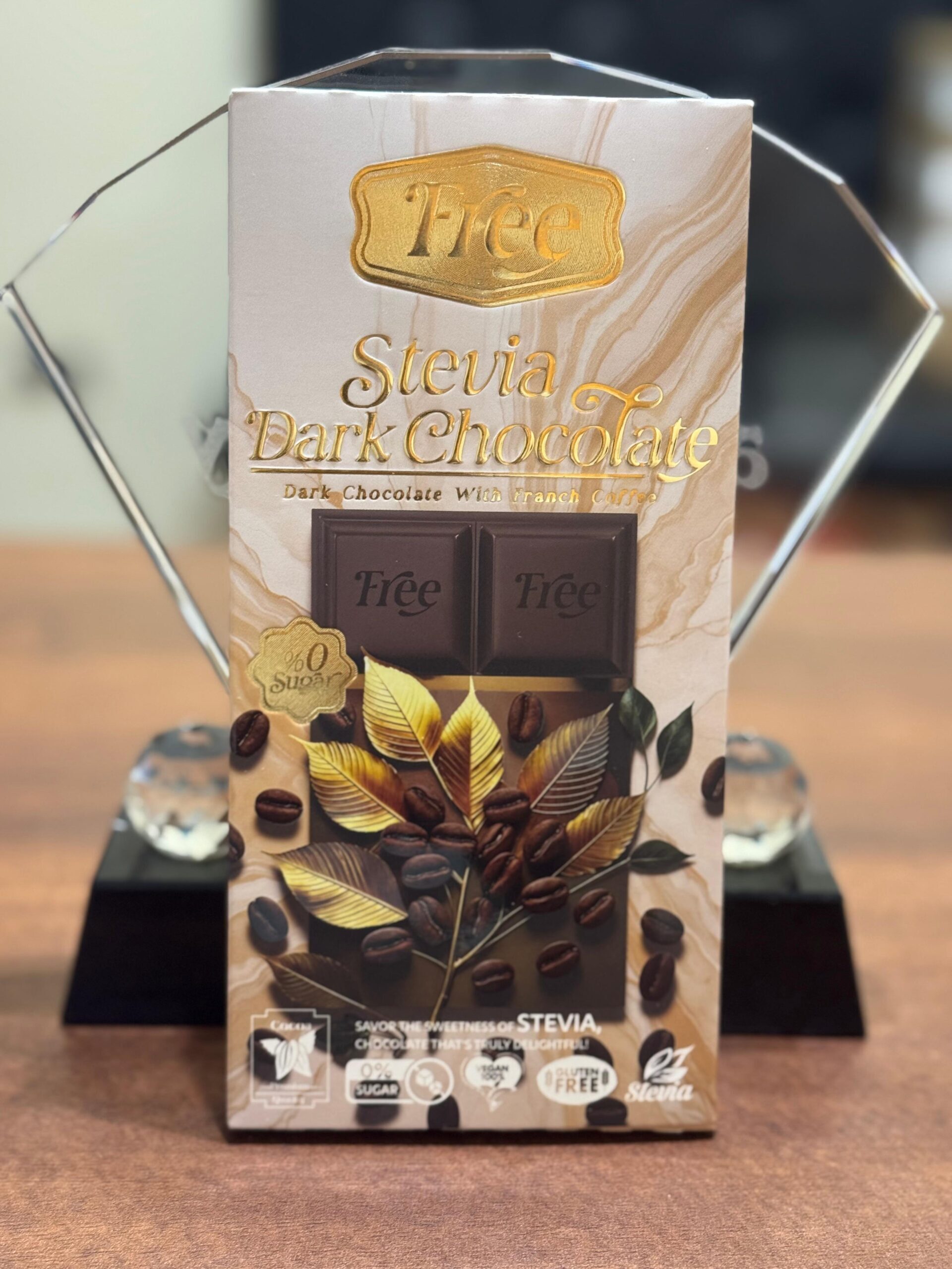 Free Stevia Dark Chocolate with French Coffee