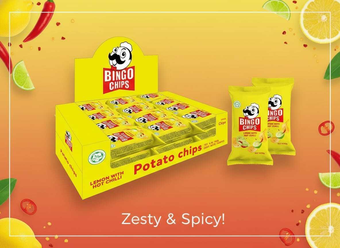 Bingo Chips Lemon with Hot Chilli