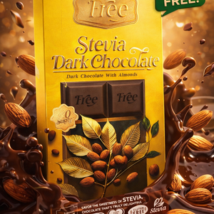 Free Stevia Dark Chocolate with Almond
