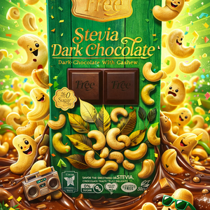 Free Stevia Dark Chocolate with Cashew