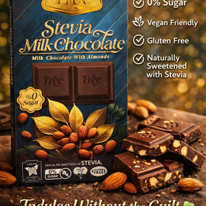 Free Stevia Milk Chocolate with Almond