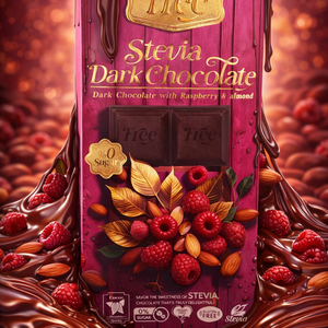 Free Stevia Dark Chocolate Raspberry & Almond