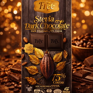 Free Stevia Dark Chocolate 75% Cocoa